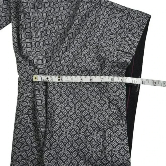 Banana Republic Sloan Pants Pattern Gray Mid Rise Ankle Size 6 - Picture 11 of 13